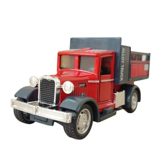 Imagem de Caminhão de Transporte de Ferro Miniatura Brinquedo Fricção 