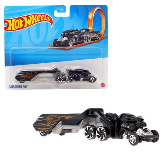 Imagem de Caminhão Em Miniatura Hot Wheels Rad Rider Rig Track Fleet