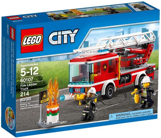 Imagem de Caminhão Escada Bombeiros LEGO City 60107