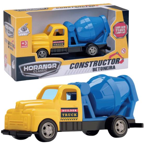 Imagem de Caminhão Horang Classic Constructor Betoneira Orange Toys