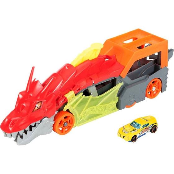 Imagem de Caminhão Hot Wheels City Reboque de Dragão GTK42 - Mattel