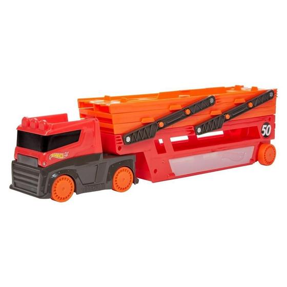 Caminhão Hot Wheels Mega Red Hauler - Mattel Menor preço em Caminhão Hot Wheels Mega Red Hauler - Mattel