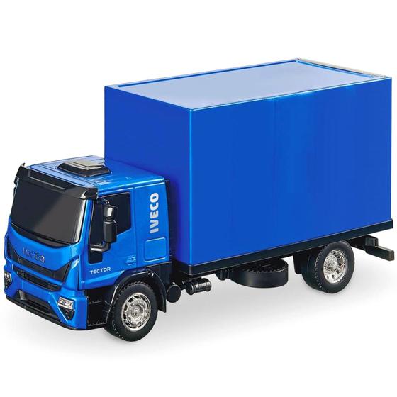 Imagem de Caminhão Infantil Iveco Tector Baú 26cm - Usual Brinquedos