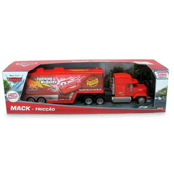 Caminhao mack friccao com mcqueen roda livre carros pixar disney toyng ...