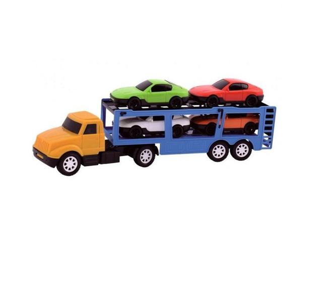 Imagem de Caminhão Mini Transcegonha com 4 Carrinhos Sortidos - Diverplas