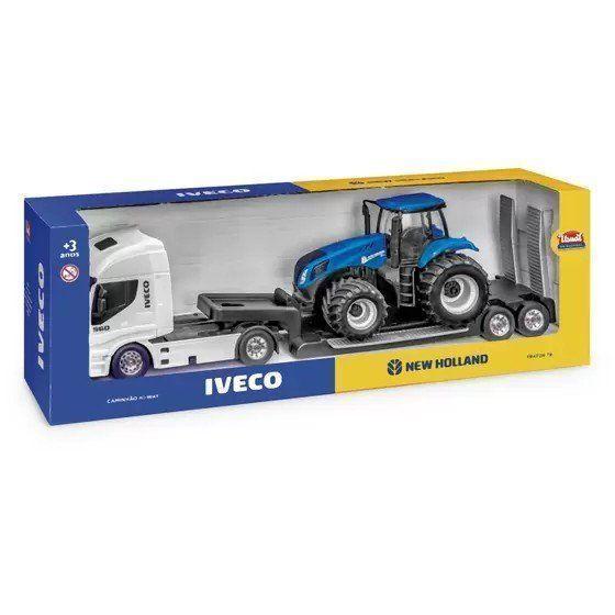Imagem de Caminhao New Holland Agriculture T8 Hi-Way Plataforma com Trator R.589 Usual Bri