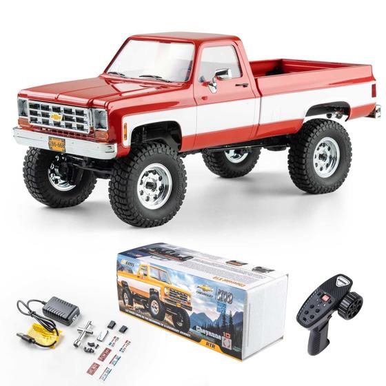 Imagem de Caminhão RC FCX18 FMS 1/18 Chevrolet K10 4WD 2,4 GHz com 900 mAh