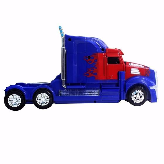 Imagem de Caminhão Transformers Optimus Prime Pilha Vira Robô Som Luz