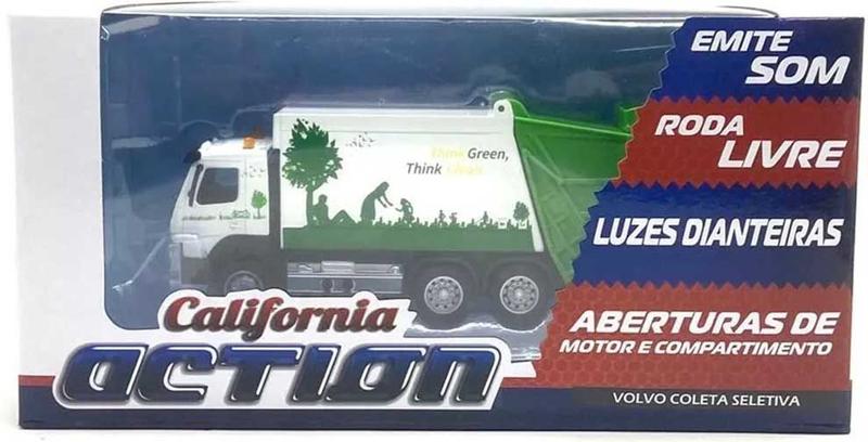 Imagem de Caminhão Volvo Coleta De Lixo Luz E Som California Toys