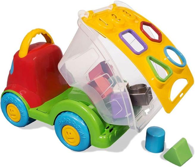 Imagem de Caminhãozinho com blocos geométricos 3059- Cardoso