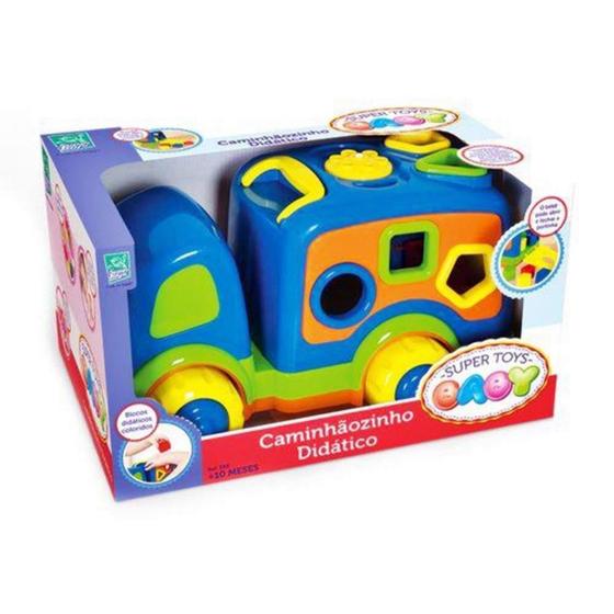 Imagem de Caminhaozinho Didatico Baby Azul SUPER TOYS