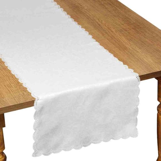 Imagem de Caminho De Mesa Ibis Jacquard Impermeável 40X135Cm Rafimex