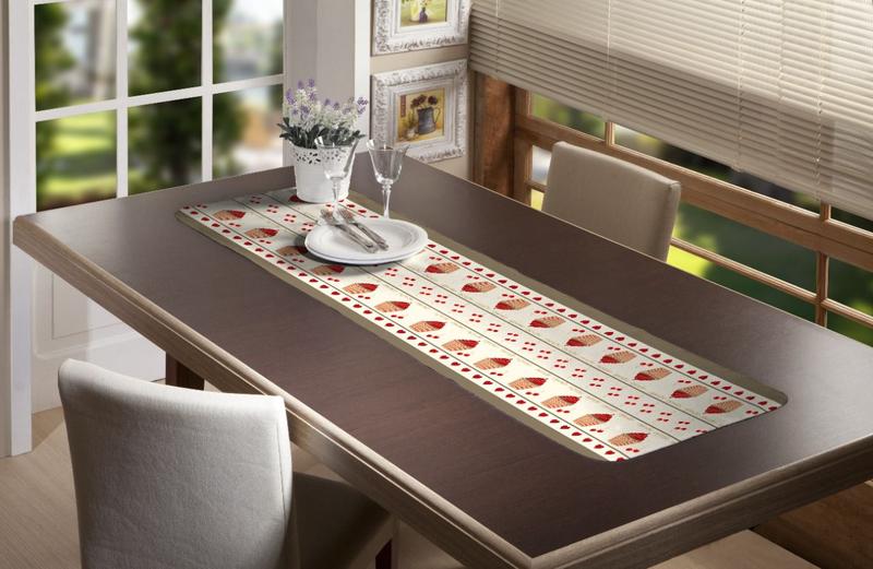 Imagem de Caminho De Mesa Lindo 1,40X0,40 Trilho Decoração Mesa Posta Jazmini