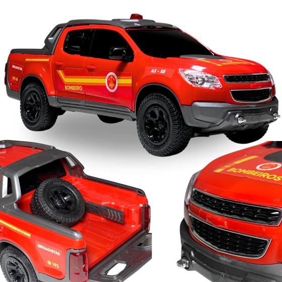 Imagem de Caminhonete Brinquedo Policial Bombeiro Militar Pickups