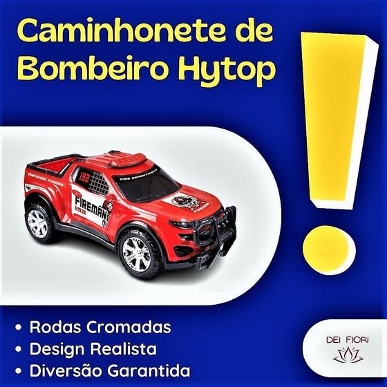 Imagem de Caminhonete De Bombeiros Grande 38Cm Pick Up Hytop Resgate