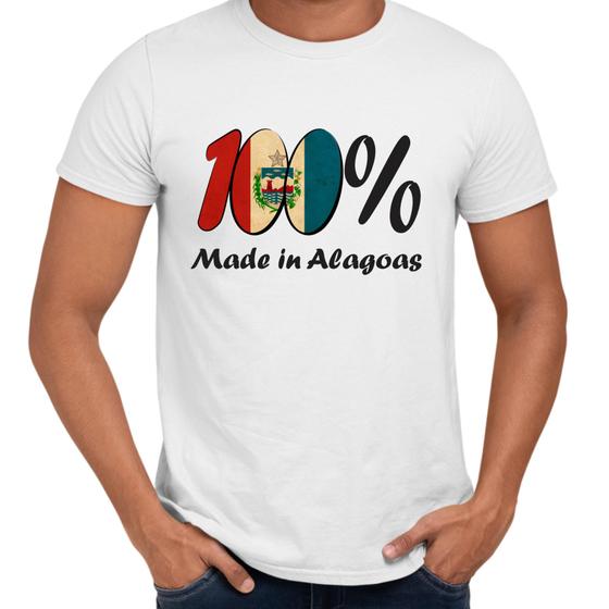 Imagem de Camisa 100% Made In Alagoas Bandeira