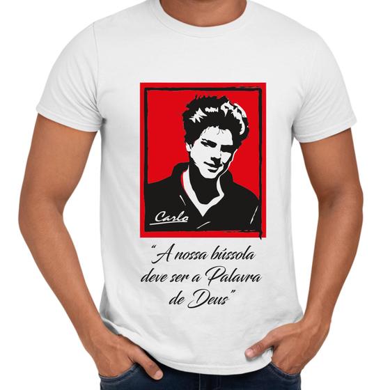 Imagem de Camisa A Nossa Bússola Deve Ser a Palavra de Deus Carlo Acutis