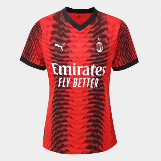 Imagem de Camisa AC Milan Home 23/24 s/n Torcedor Puma Feminina