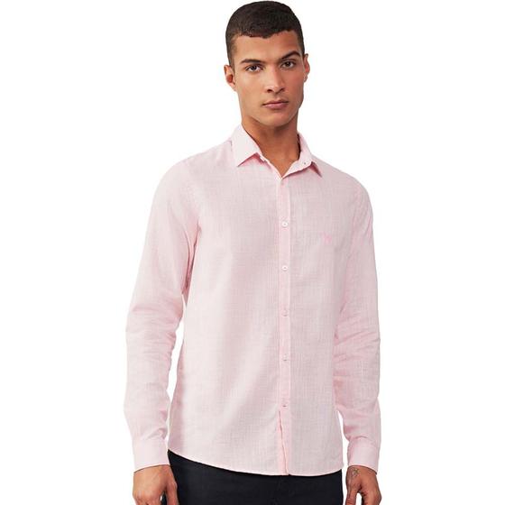 Imagem de Camisa Acostamento Casual IN23 Rosa Claro Masculino