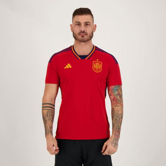 Camisa Adidas Espanha Home 2022 Menor preço em Camisa Adidas Espanha Home 2022