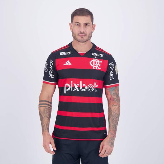 Imagem de Camisa Adidas Flamengo I 2024 Patch Libertadores