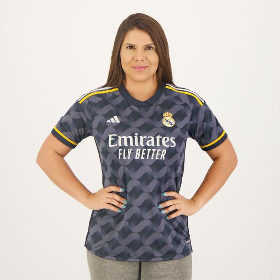 Camisa Adidas Real Madrid Away 2024 Feminina Camisa de Time