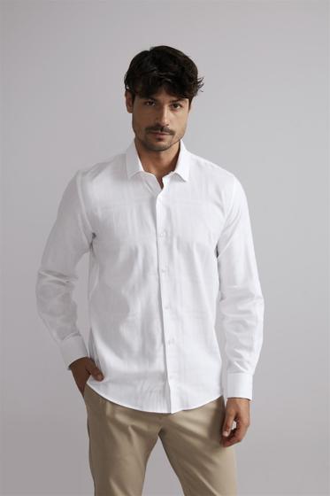 Imagem de Camisa Algodão Egípcio Slim Fit - Branco