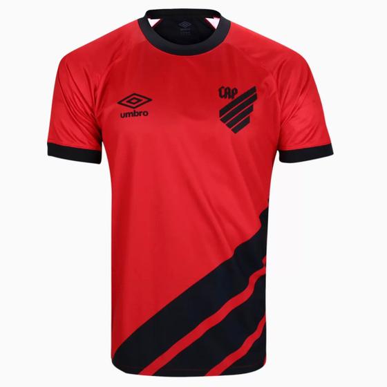 Imagem de Camisa Athletico Paranaense I 23/24 s/n Umbro Masculina - Vermelho e Preto