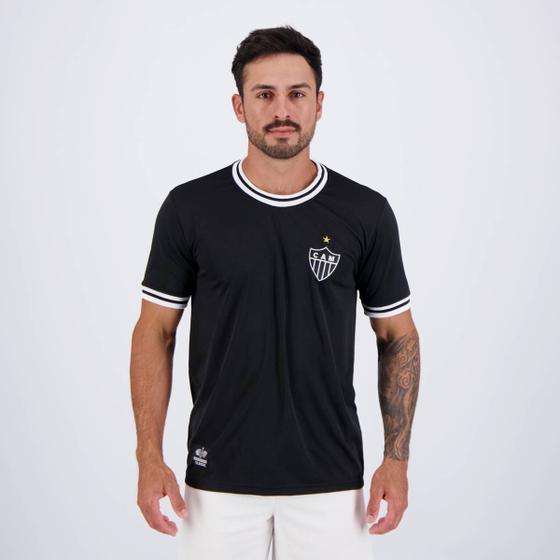 Imagem de Camisa Atlético Mineiro Jacquard Preta