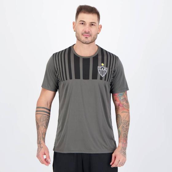 Imagem de Camisa Atlético Mineiro Soil Cinza e Preta