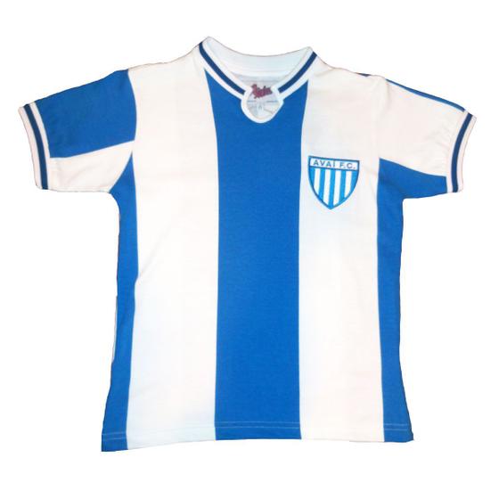Imagem de Camisa Avaí 1975 Liga Retrô Infantil  Azul e Branca 8