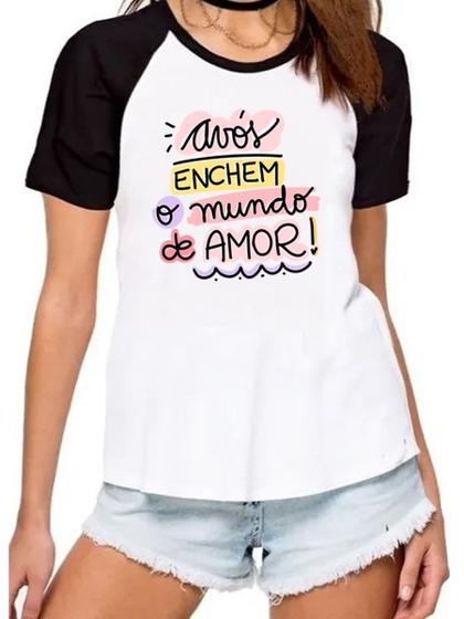 Imagem de Camisa avós enchem o mundo de amor camiseta avó avô presente