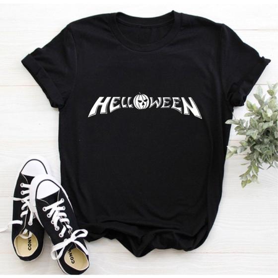 Imagem de Camisa Baby Look Feminina Halloween Básica 100% Algodão