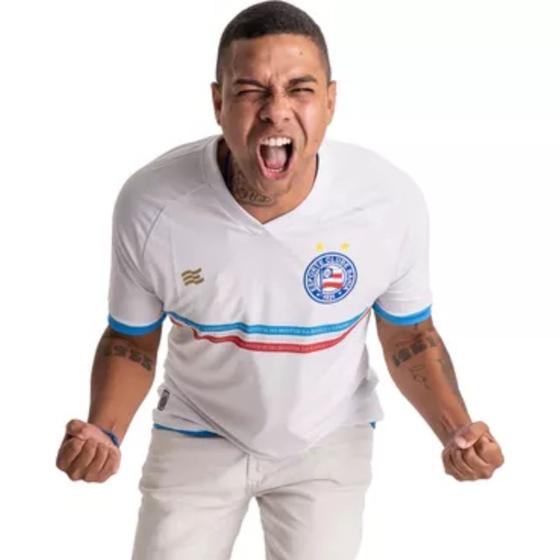 Imagem de Camisa Bahia Oficial Torcedor I Branca Esquadrão Masculina