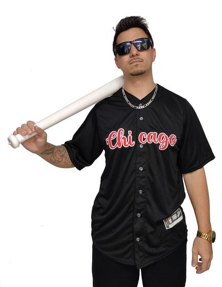 Imagem de Camisa Baseball M10 Chicago 23 Preto