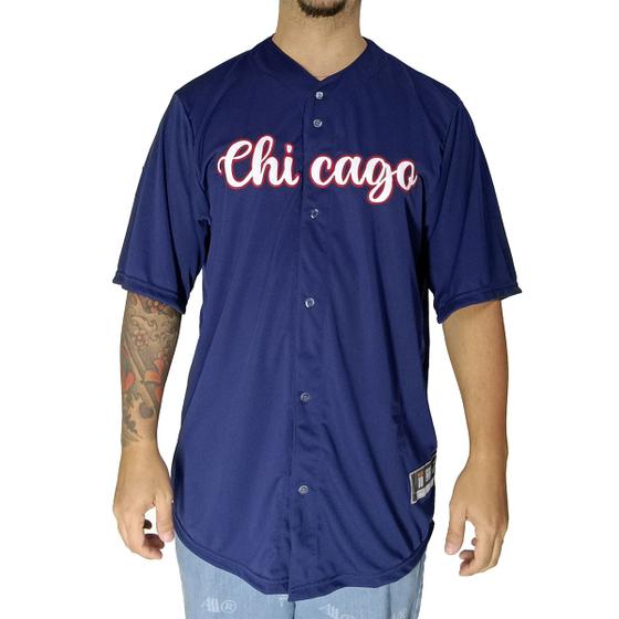 Imagem de Camisa Baseball M10 Chicago Azul Marinho