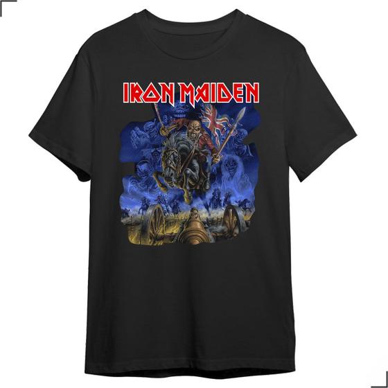Imagem de Camisa Básica Iron Maiden Rock British Metal Banda Turne