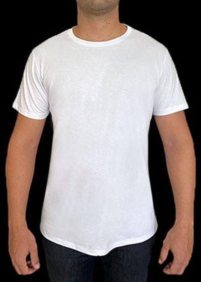 Imagem de CAMISA BÁSICA MASCULINA  ALGODÃO PREMIUM Branco