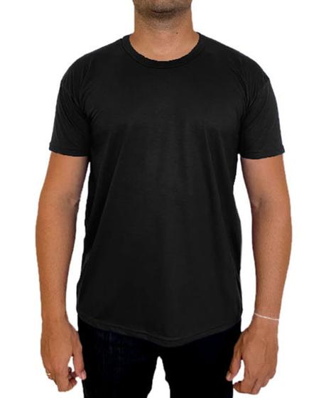 Imagem de Camisa básica masculina poliéster malha pp preta