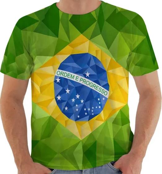 Imagem de Camisa Blusa Camiseta 8549 Brasil Bandeira Pátria Amada