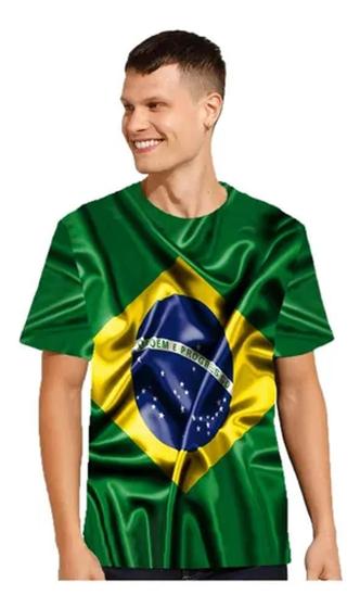 Imagem de Camisa Blusa Camiseta Fc8550 Brasil Bandeira Patria Amada