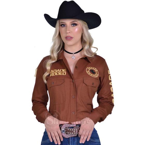 Imagem de Camisa Bordada Radade New Western Country Cowgirl Pra Rodeio