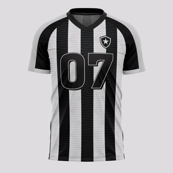 Imagem de Camisa Botafogo Grammar Preta e Branca