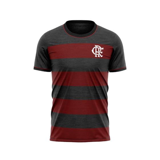 Imagem de Camisa Braziline Flamengo Glen Masculina - Cinza/Vermelho