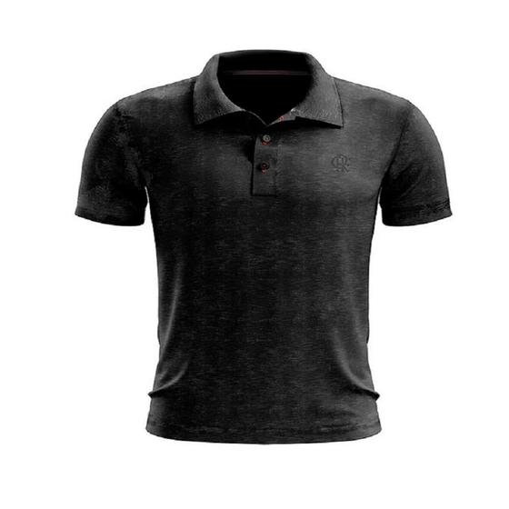 Camisa Braziline Polo Supply Flamengo - Preta Menor preço em Camisa Braziline Polo Supply Flamengo - Preta