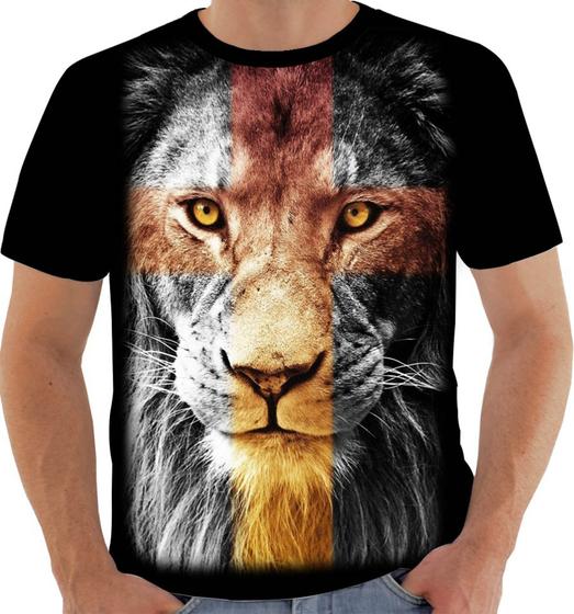 Imagem de Camisa Camiseta 7628 Leão lion judah rei selva