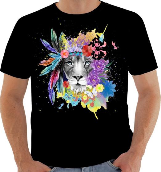 Imagem de Camisa Camiseta 7633 Leão lion judah rei selva