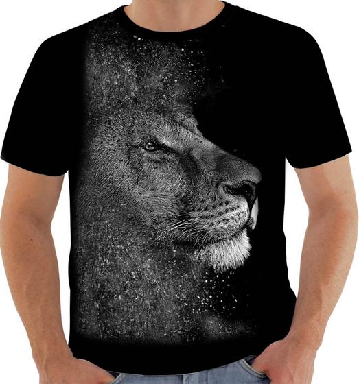 Imagem de Camisa Camiseta 7643 Leão lion judah rei selva