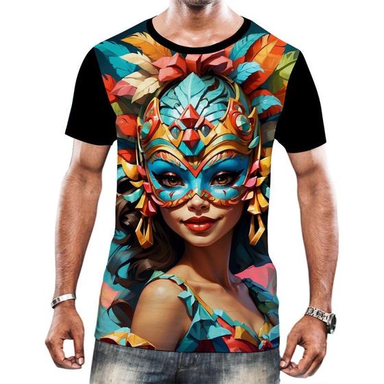 Imagem de Camisa Camiseta Abadá Estampa Carnaval Festa Brasil Samba 17