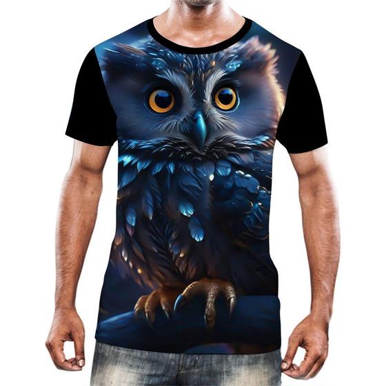 Imagem de Camisa Camiseta Animais Corujas Misticas Aves Noturnas HD 8